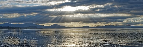 Niebo, Jezioro Taupo, Nowa Zelandia