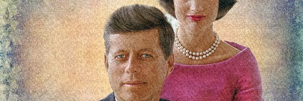 Mężczyzna, Kobieta, Jacqueline Kennedy Onassis, Grafika, John F Kennedy