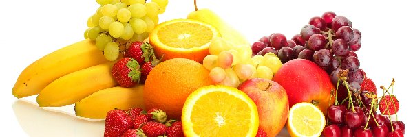 Winogrona, Pomarańcze, Banany, Owoce