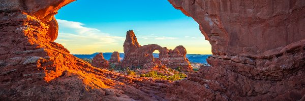 Skały, Formacje skalne, Park Narodowy Arches, Stany Zjednoczone, Stan Utah