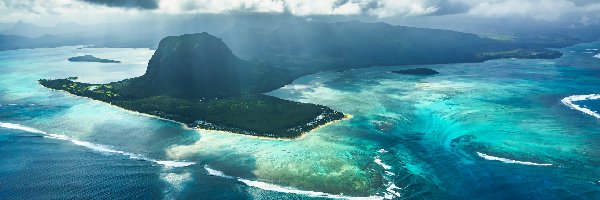 Półwysep, Góry, Le Morne Brabant, Mauritius, Morze