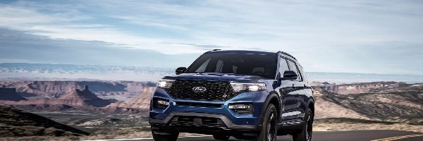 2020, Ford Explorer ST, Niebieski