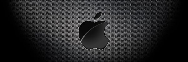 Apple, Tło, Ciemne, Logo