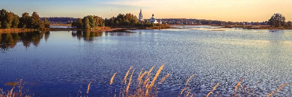 Obwód niżnonowogrodzki, Trawy, Klasztor Świętej Trójcy Ostrovo Yezersky, Rosja, Wyspa, Jezioro Toskanka