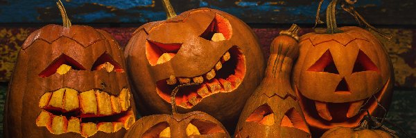 Lampiony, Dynie, Halloween