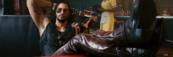 Aktor, Postać, Johnny Silverhand, Keanu Reeves, Cyberpunk 2077, Gra