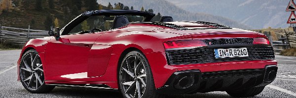 Kabriolet, Audi R8 Spyder, Czerwone