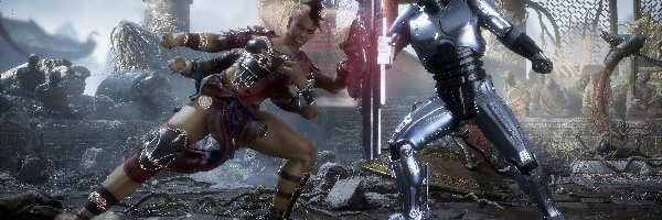 RoboCop, Walka, Czteroręka, Mortal Kombat 11 Aftermath, Gra, Sheeva, Królowa