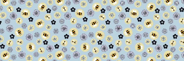 Pszczoły, Kwiaty, Tekstura