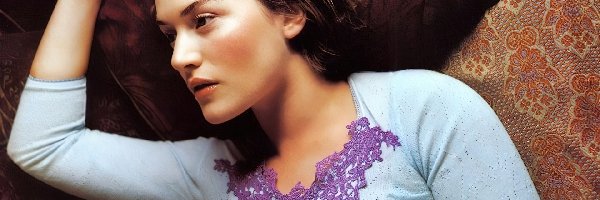 sweterek, błękitny, Kate Winslet