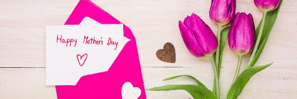 Serduszka, Tulipany, Dzień Matki