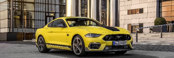 Ford Mustang Mach 1, Budynki, 2021, Żółty