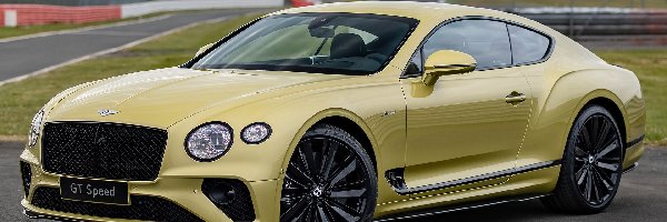 Coupe, Bentley Continental GT Speed, Żółty