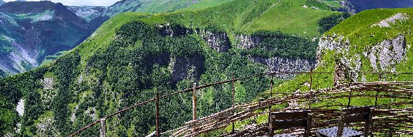 Gruzja, Góry, Taras widokowy, Park Narodowy Gudauri