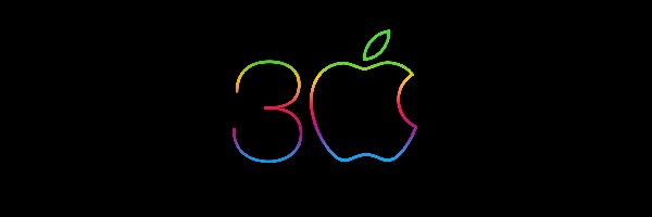 Cyfra, Apple, 2D, Tło, Kolorowe, 3, Czarne, Logo