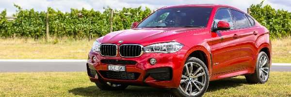 Czerwony, F16, BMW X6