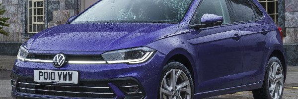 2021, Volkswagen Polo, Niebieski