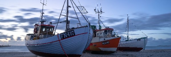 Plaża, Kutry, Trzy, Morze