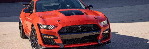 Przód, Ford Mustang Shelby GT500, Czerwony