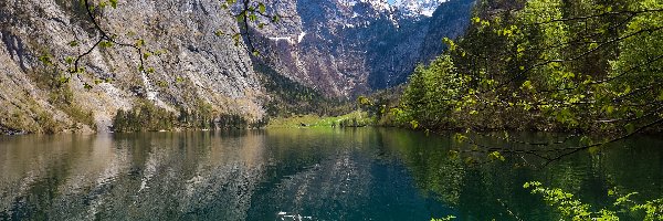 Bawaria, Góry, Jezioro Obersee, Niemcy