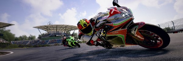 Tor, Motocykle, Motocykliści, Wyścig, Rims Racing, Gra
