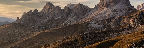 Belluno, Passo di Giau, Góry, Włochy, Przełęcz, Dolomity