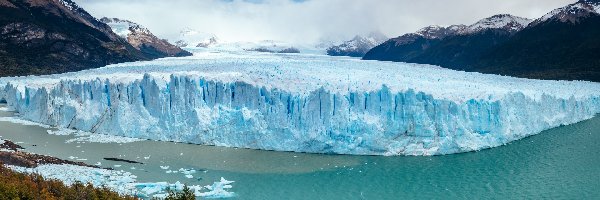 Lago Argentino, Perito Moreno, Argentyna, Prowincja Santa Cruz, Jezioro, Góry, Park Narodowy Los Glaciares, Lodowiec
