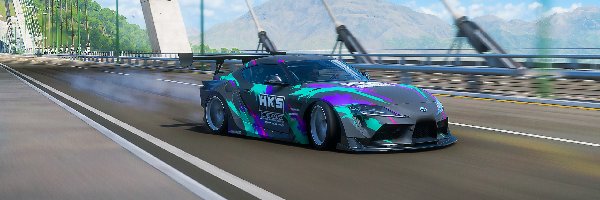 Forza Horizon 5, Most, Toyota Supra MK5, Gra