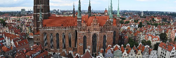 Gdańsk, Domy, Bazylika Mariacka Wniebowzięcia Najświętszej Maryi Panny, Polska