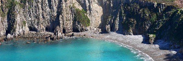 Skały, Playa del Silencio, Morze, Asturia, Plaża, Hiszpania