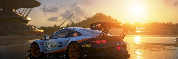 Samochód, Promienie słońca, Tor, Assetto Corsa Competizione, Gra