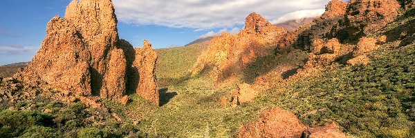 Hiszpania, Teneryfa, Wyspy Kanaryjskie, Park Narodowy Teide, Skały