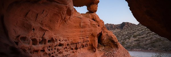 Stany Zjednoczone, Rzeka, Góry, Skały, Jaskinia, Nevada, Park stanowy Valley of Fire