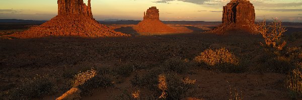 Stany Zjednoczone, Dolina Pomników, Formacje, Region Monument Valley, Wyżyna Kolorado, Stan Utah, Skały