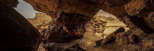Jaskinia, Catacomb Rock, Skały, Stany Zjednoczone, Utah