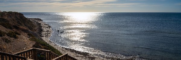 Adelaide, Morze, Port Willunga, Australia, Plaża, Schody