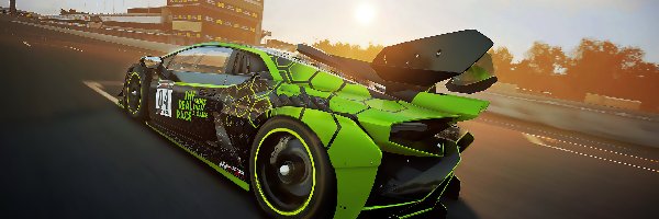 Sportowy, Gry, Lamborghini Huracan, XBOX, Wyścig, PS4, Samochód, Tor, Assetto Corsa Competizione, PC, Tył