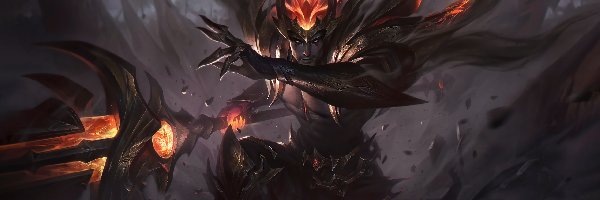 Jarvan IV, League of Legends Herald of Chaos, Ogień, Rogi, Postać, Książe, Broń, Gra