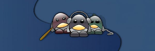 pingwin, szajka, złodziej, grafika, Linux