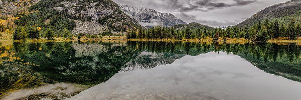 Kolorado, Jezioro, Officers Gulch Pond, Stany Zjednoczone, Góry Skaliste, Jesień