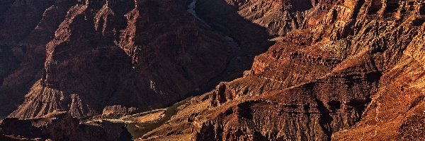 Park Narodowy Wielkiego Kanionu, Skały, Grand Canyon, Stany Zjednoczone, Rzeka Kolorado, Wielki Kanion Kolorado