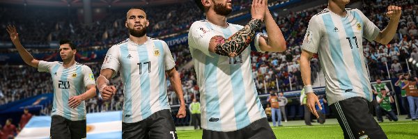 Gra, Nicolas Otamendi, Angel Di Maria, Fifa 18, Lionel Messi, Piłkarze