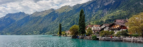 Góry, Lake Brienz, Jezioro, Szwajcaria, Brenz