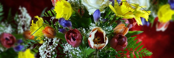 Kwiaty, 2D, Bukiet, Wiosenne