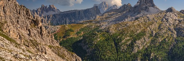 Włochy, Alpy, Przełęcz, Góry, Skały, Dolomity, Falzarego Pass