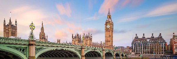 Tamiza, Rzeka, Most, Big Ben, Londyn, Anglia