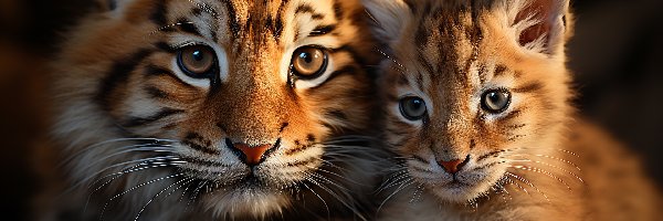Tygrysy, Leżące, Dwa