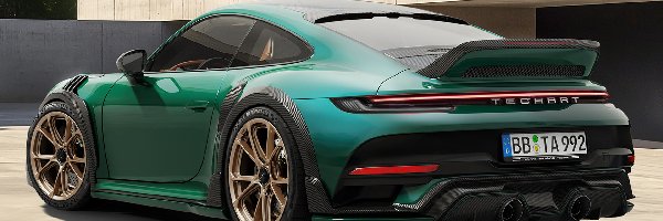 Porsche 911 Turbo, R Touring, Techart GTstreet, Zielone