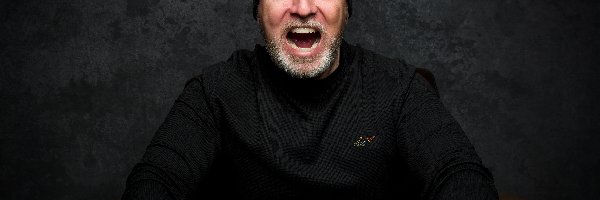 Krzyk, Czarny Kapelusz, Sweter, Emocje, Broda, Mężczyzna