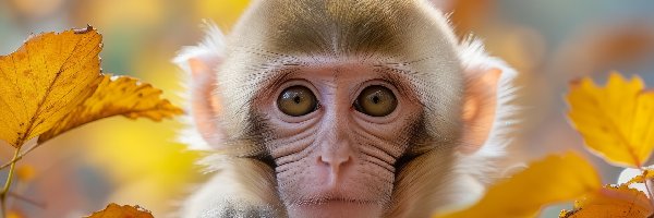 Grafika, Makak japoński, Małpa